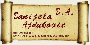 Danijela Ajduković vizit kartica